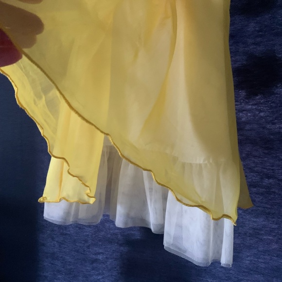 Yellow & White Floral Yoke Dress - Picture 7 of 9